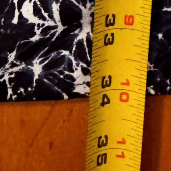 Michael Kors MSRP $168 White Blue Shift Dress Open Shoulder Ruched Sleeves XL - Picture 8 of 9